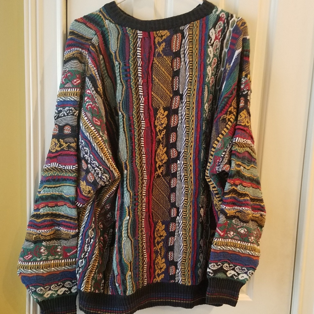 Cosby style sweater cotton Traders men's